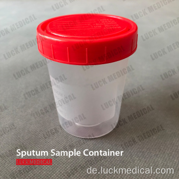 Covid Test Sputum Collection Cup mit Deckel